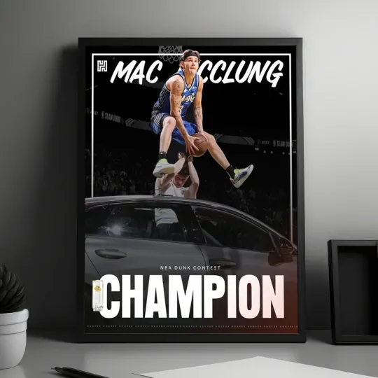 NEW! Mac McClung Three Time Champion Dunk Of NBA All Star Weekend Poster
