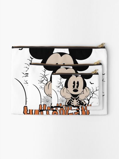 Retro Disney Mickey Halloween Makeup Bag