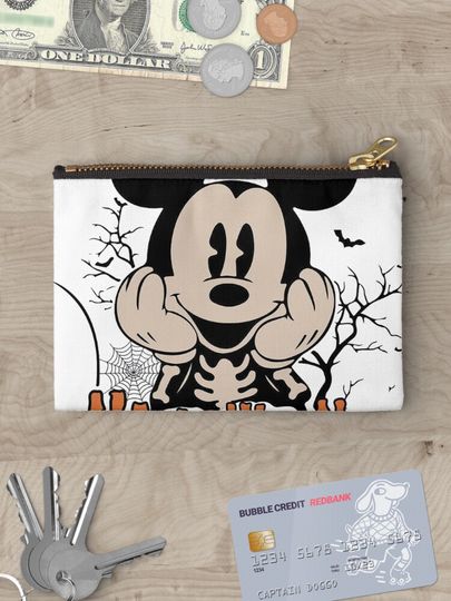 Retro Disney Mickey Halloween Makeup Bag