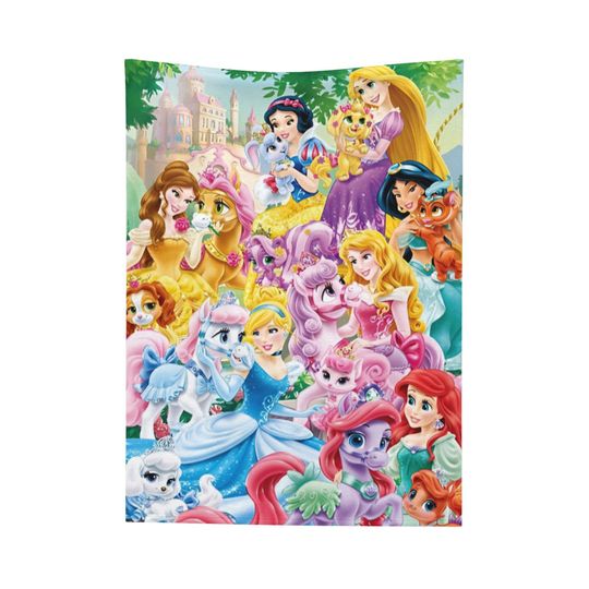 Custom Name Disney Princess Blanket, Gift For Daughter