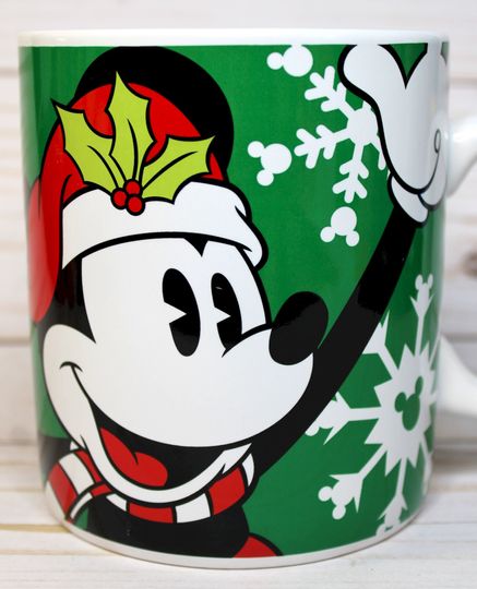 Vintage Disney Christmas Mickey Mouse Mug