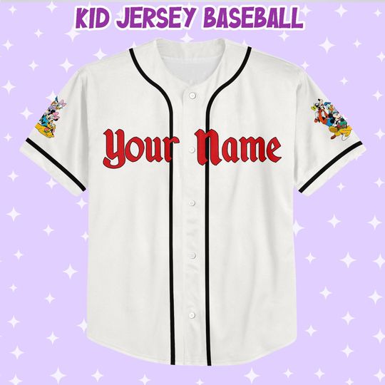 Personalized Disneyland Ready To Press Mickey And Friends Jersey