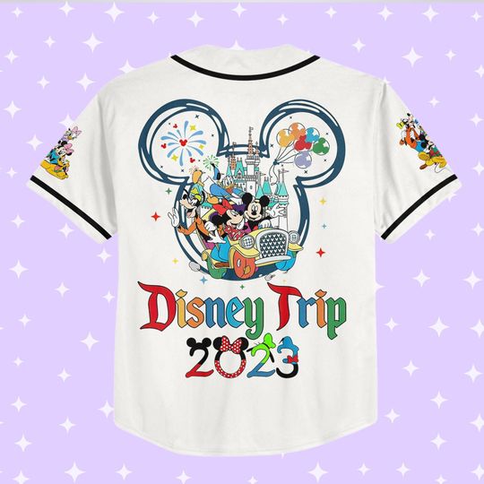 Personalized Disneyland Ready To Press Mickey And Friends Jersey