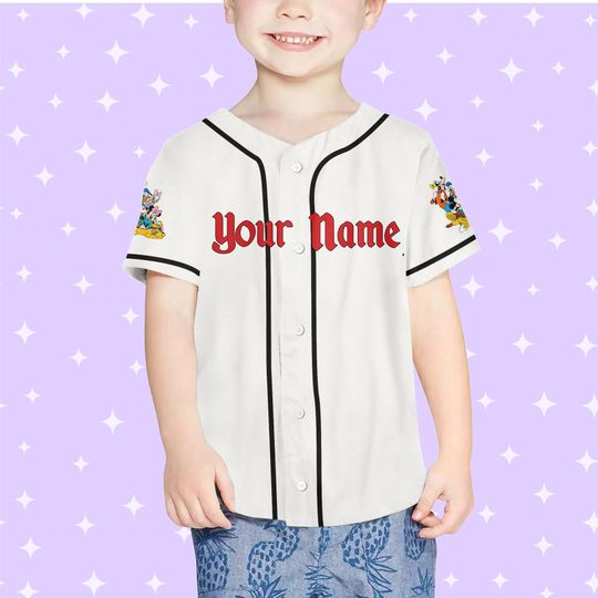 Personalized Disneyland Ready To Press Mickey And Friends Jersey