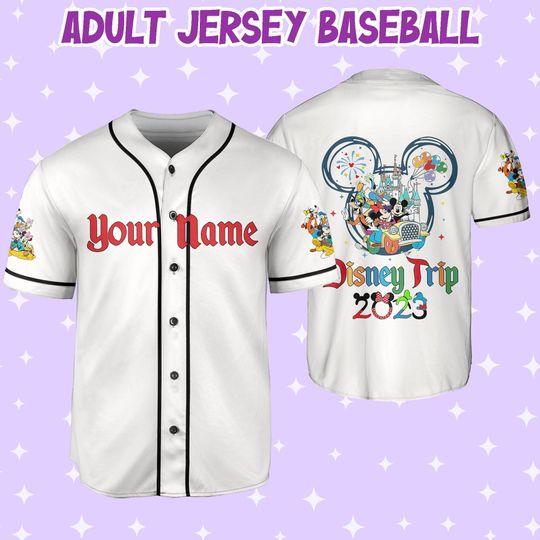 Personalized Disneyland Ready To Press Mickey And Friends Jersey