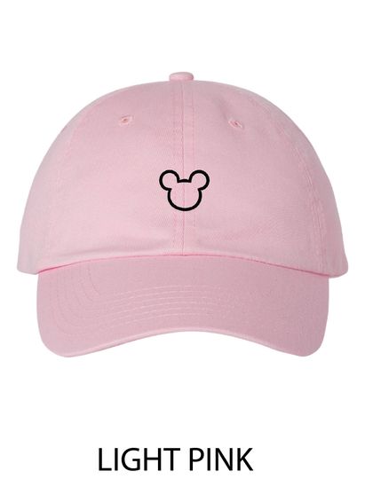 Mickey Mouse outline subtle and simple embroidered Disney hat
