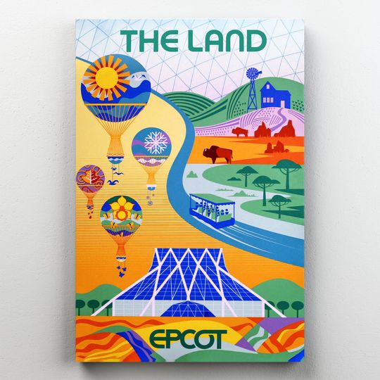Epcot Disney Poster, Vintage Disney Poster