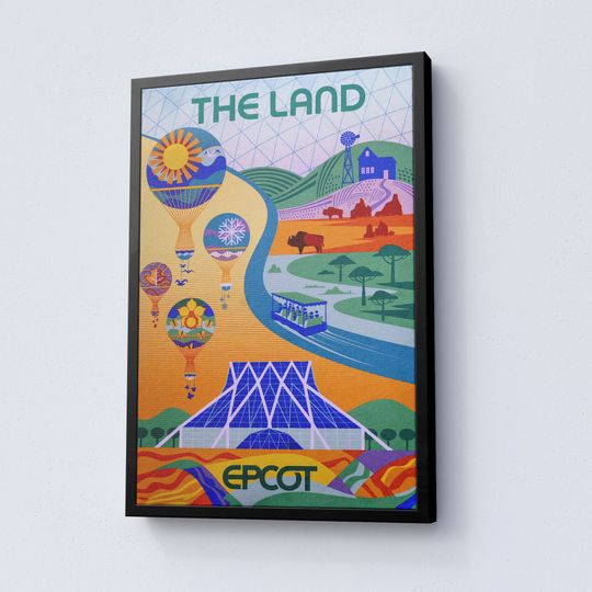 Epcot Disney Poster, Vintage Disney Poster