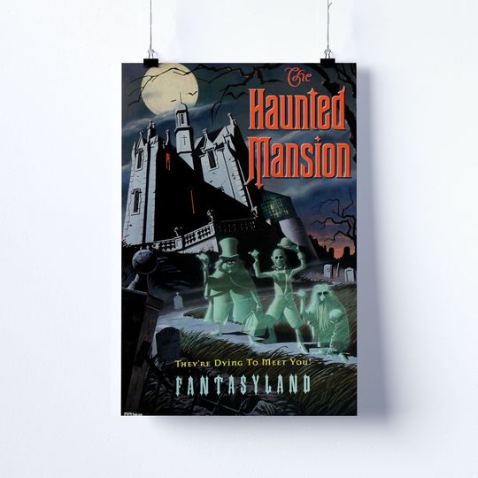 Disney The Haunted Mansion Poster, Disney Magic Kingdom Poster