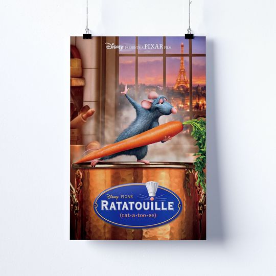 Disney Ratatouille Poster, Disney Magic Kingdom Poster
