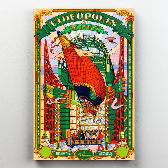 Disneyland Paris Videopolis Poster, Disneyland Paris Poster