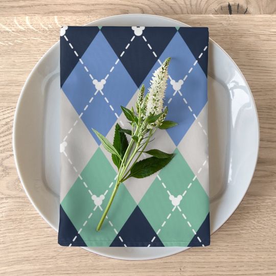 Argyle Mickey Mouse Disney Napkins