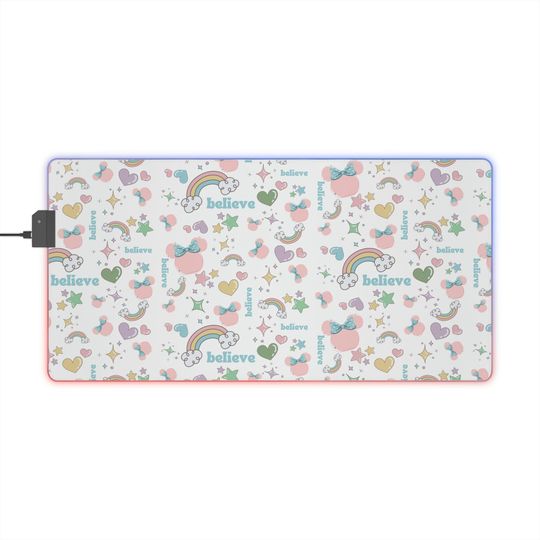 Believe Disney LED RGB Mousepad