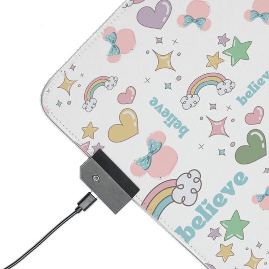 Believe Disney LED RGB Mousepad