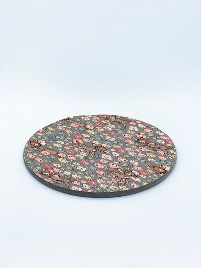 Square Drink Coaster, Round Coffee Coaster, Disney Bambi, Cute Flowers