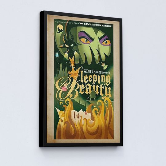 Vintage Disneyland Sleeping Beauty Attraction Poster