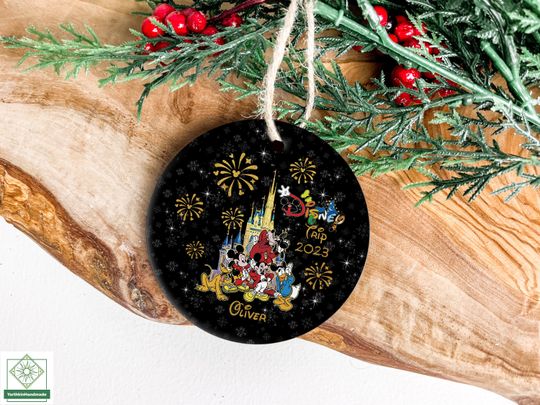 Personalized Disneyland Trip 2023 Ornament, Mickey and Friends