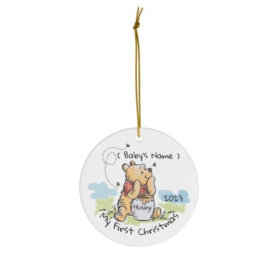 Disney Winnie The Pooh Personalized Ceramic Ornament