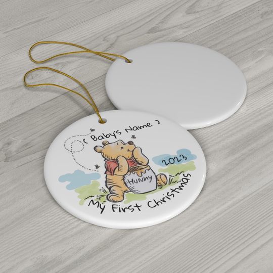 Disney Winnie The Pooh Personalized Ceramic Ornament
