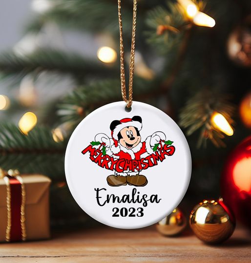 Personalized Minnie Mouse Ornaments, Tree Ornaments, Disney Ornaments