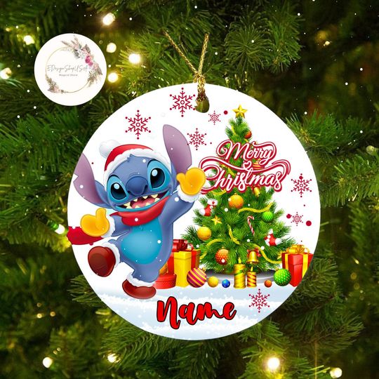 Personalized Multi-character Disney Christmas Ornament