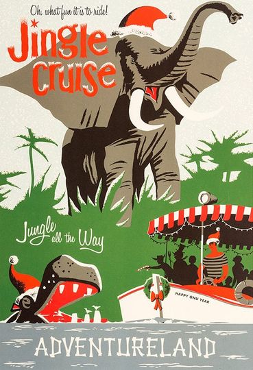 Jingle Cruise Christmas Disney Poster