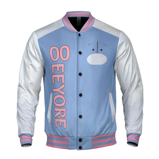 Personalized Eeyore Winnie the Pooh Disney Baseball Jacket