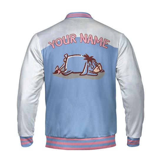 Personalized Eeyore Winnie the Pooh Disney Baseball Jacket