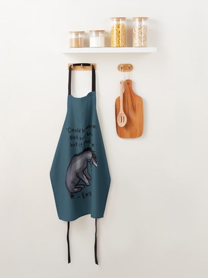 Disney Winnie The Pooh Sad Eeyore Quote Kitchen Apron