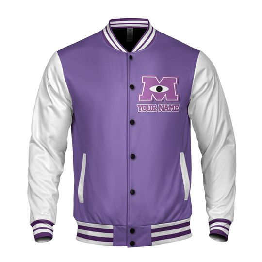 Personalized Monster University SSK Disney Baseball Jacket