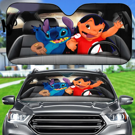 Lilo And Stitch Disney Car Sun Shade