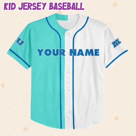 Personalized Monsters University Disney Baseball Jersey