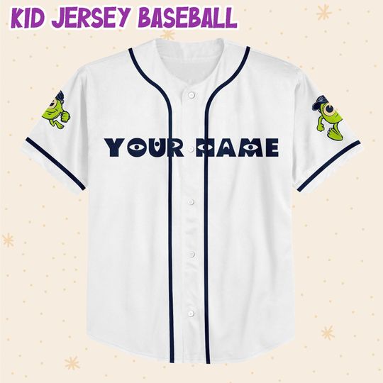 Personalize Monsters University Disney Baseball Jersey