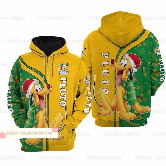 Christmas Pluto Hoodie, Disney Pluto Hoodie