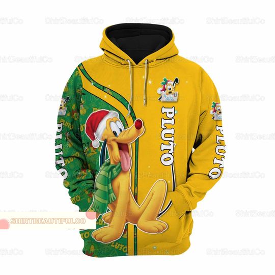 Christmas Pluto Hoodie, Disney Pluto Hoodie