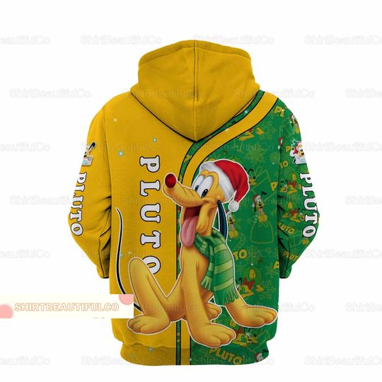 Christmas Pluto Hoodie, Disney Pluto Hoodie