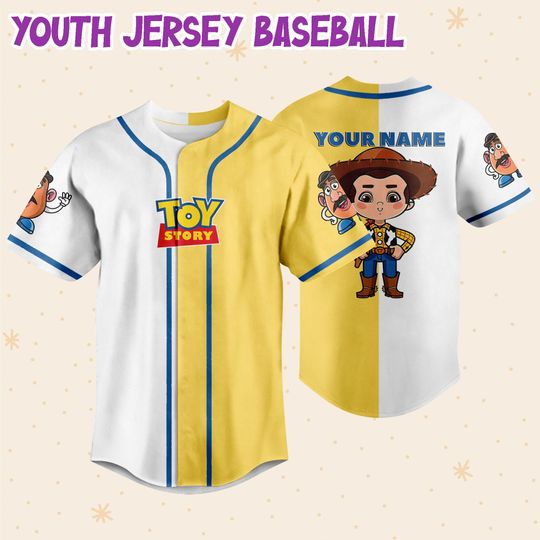 Personalized Toy Story Chibi Disney Baseball Jersey