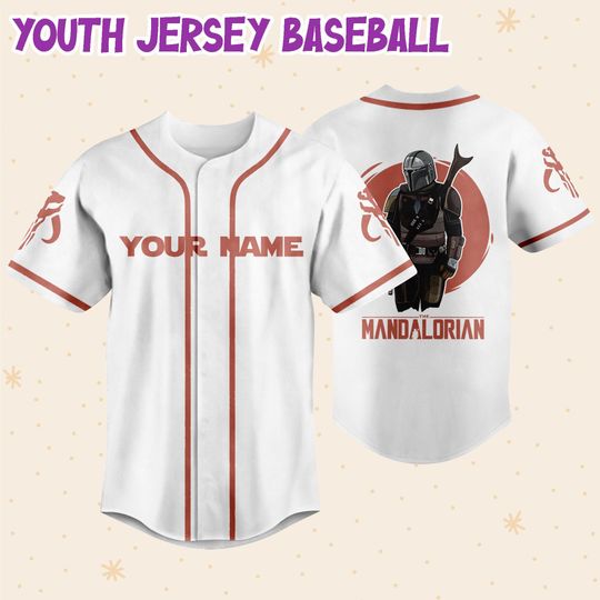 Personalized Star Wars The Mandalorian Disney Baseball Jersey