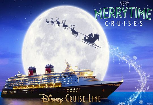 Disney Christmas Very Merrytime Cruises Premium Matte Vertical Poster