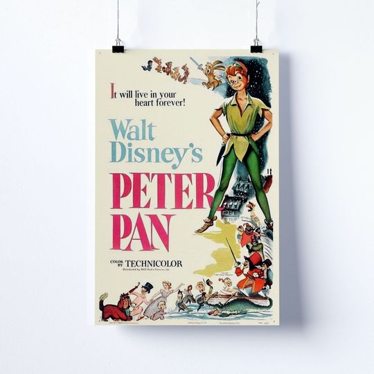 Peter Pans Disney Premium Matte Vertical Poster