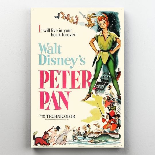 Peter Pans Disney Premium Matte Vertical Poster