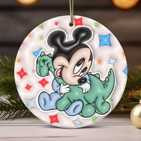 Mickey Mouse Disneyland Inflated Ornament, Christmas Ornament D
