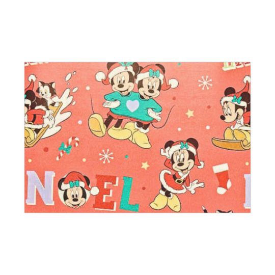 Vintage Disney Christmas Mickey Mouse Gift Wrap Paper