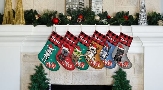 Personalized Disney Star Wars Stockings, Star Wars Christmas Stocking