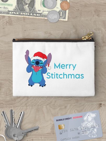 Disney Stitch Christmas Makeup Bag