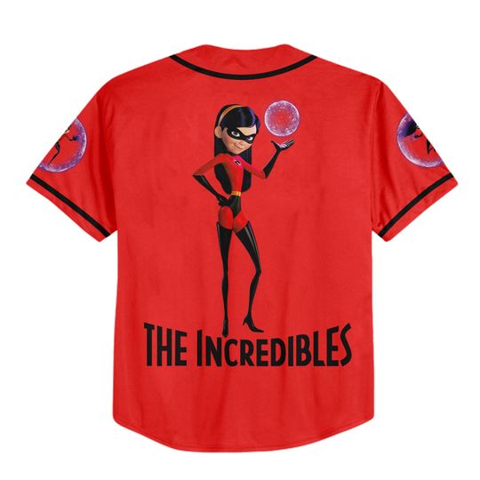 Personalized Disney The Incredibles Violet Parr Baseball Jersey
