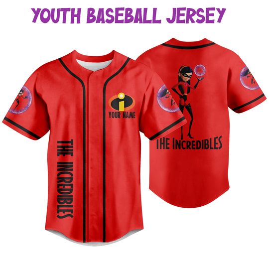 Personalized Disney The Incredibles Violet Parr Baseball Jersey