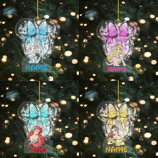 Personalized Disney Princess Ornament, Cinde Christmas Ornament
