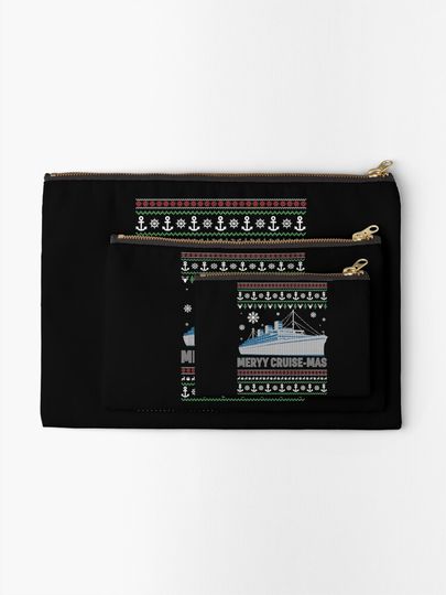 Disney Ugly Cruise Vacation Christmas Makeup Bag