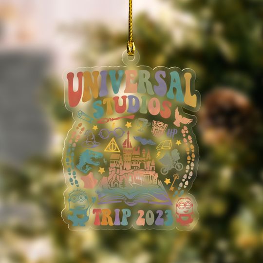Universal Studios Christmas Ornament, Disneyworld Ornament, Christmas Trip 2023